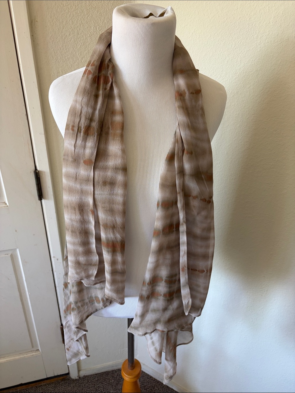 Maggie Ward boho Lightweight Neutral Tie-Dye Vest